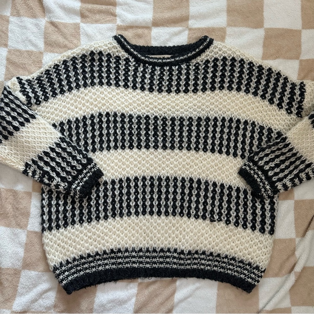 Grey Bandit Striped Sweater